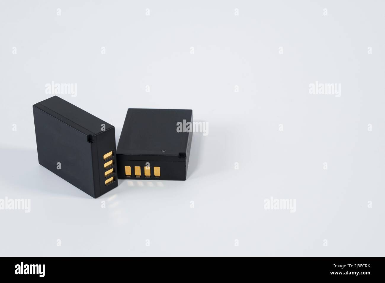 Lithium battery for digital photo cameras on isolated white background Stock Photo Alamy