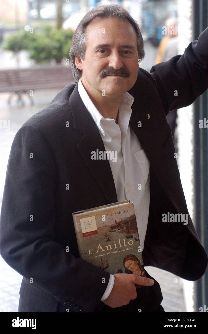 Jorge Molist, Spanish writer Stock Photo