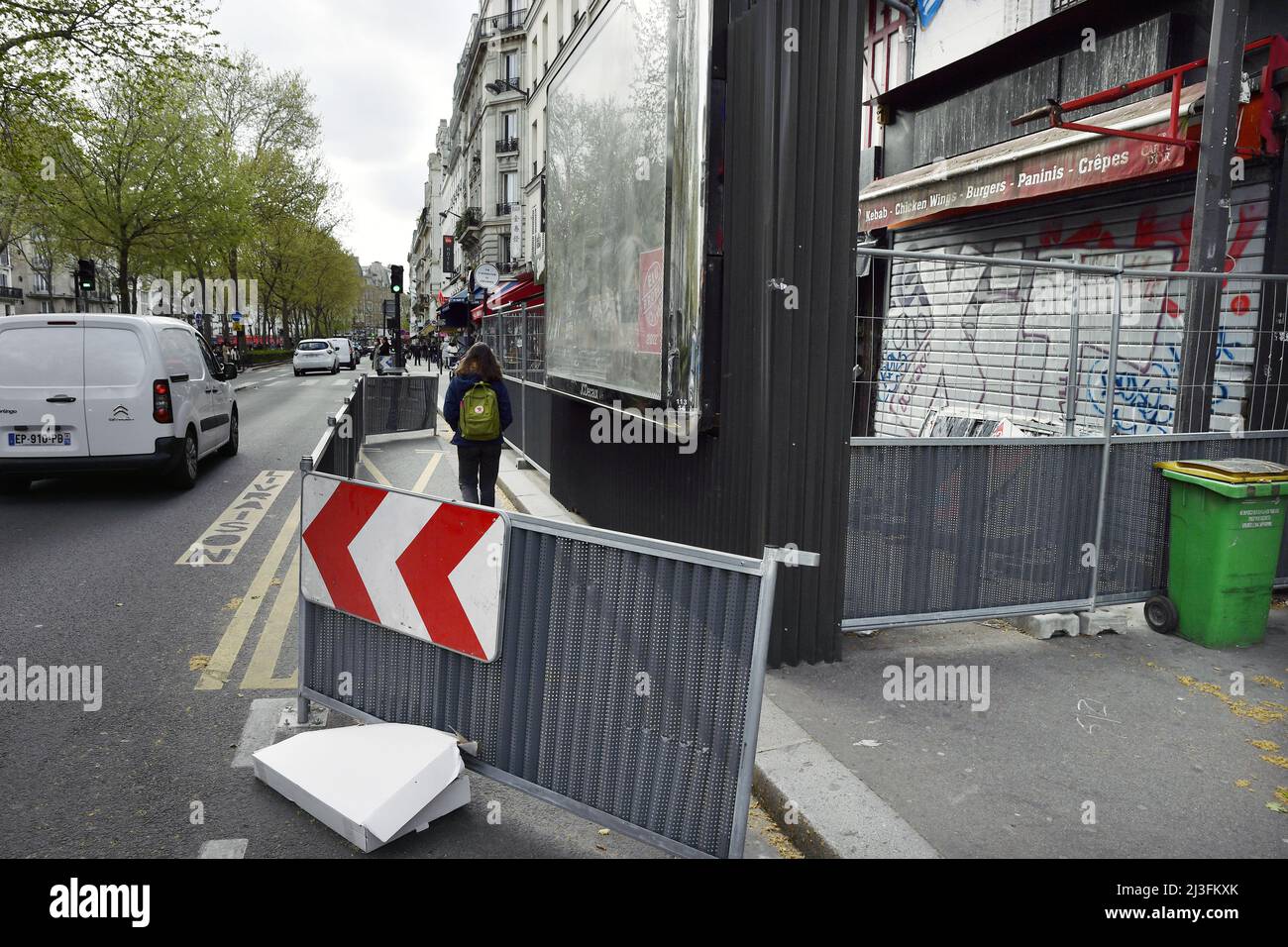 Abandonned Work Site - Paris 18th - France Stock Photo