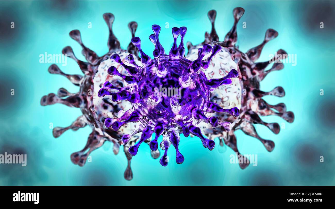 Symbolic image: Coronavirus mutation Stock Photo