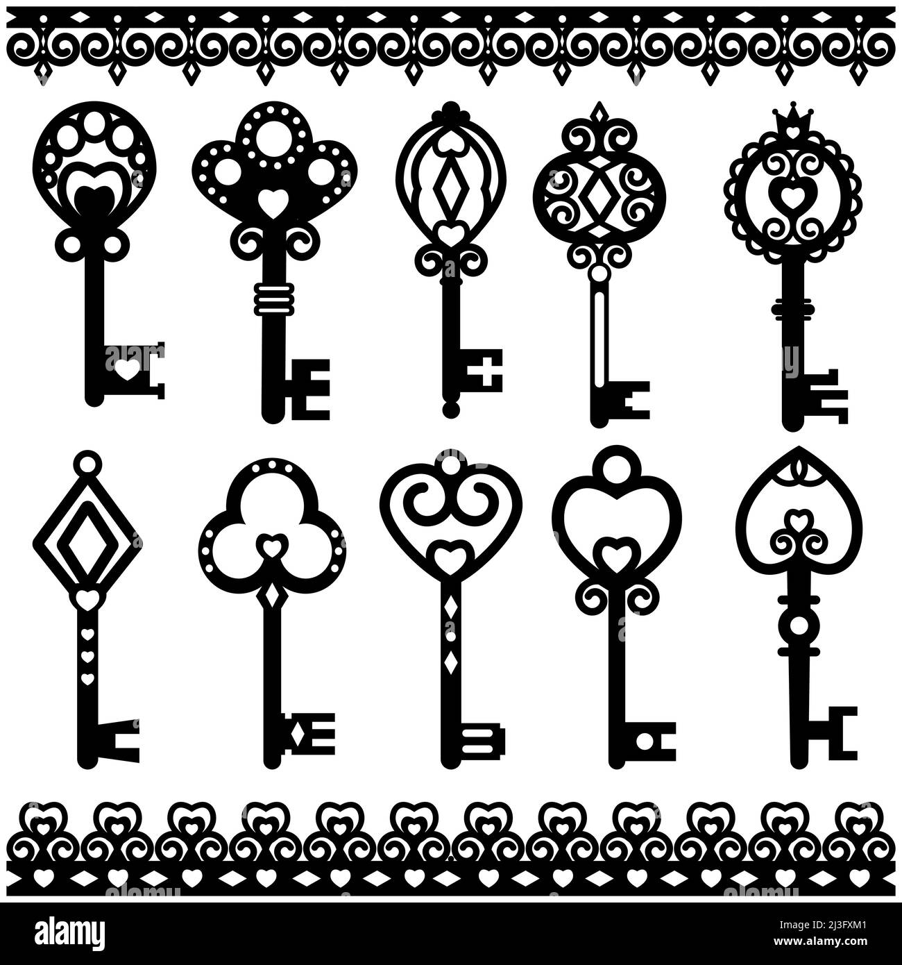 Skeleton Keys Vector