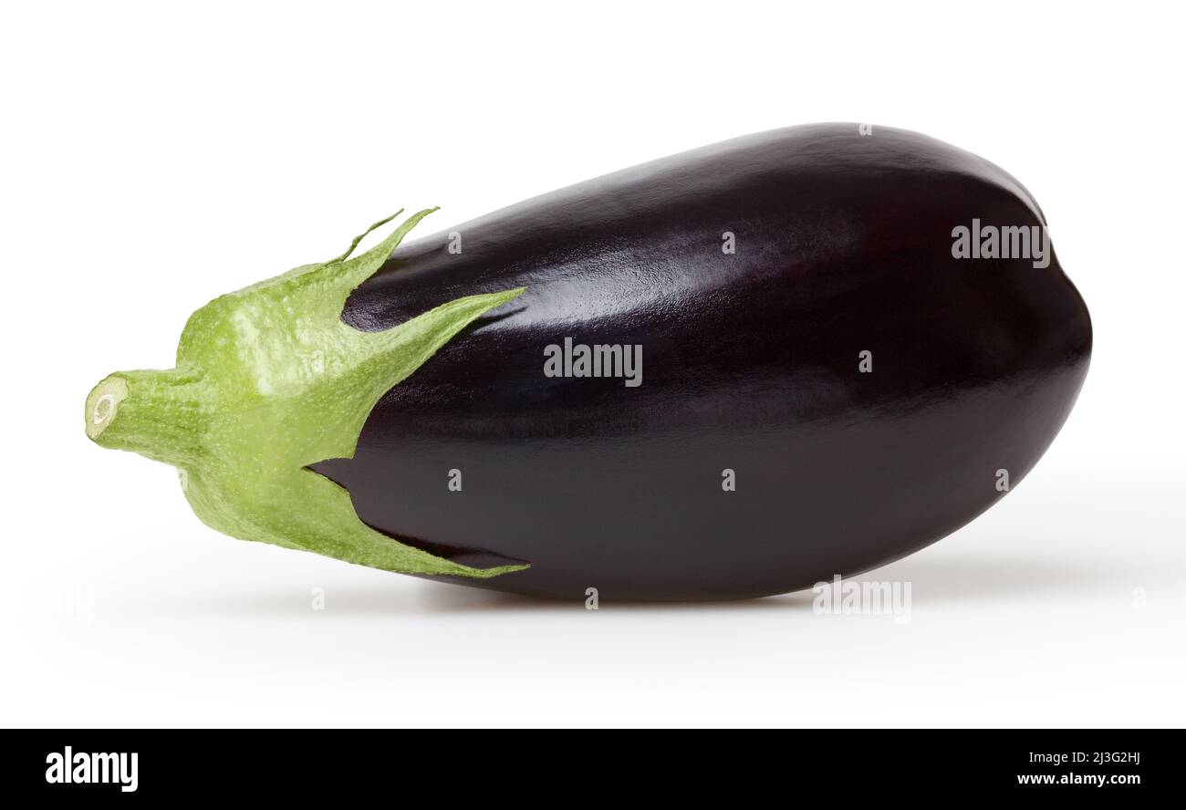 Eggplant isolated on white background with clipping path Stock Photo