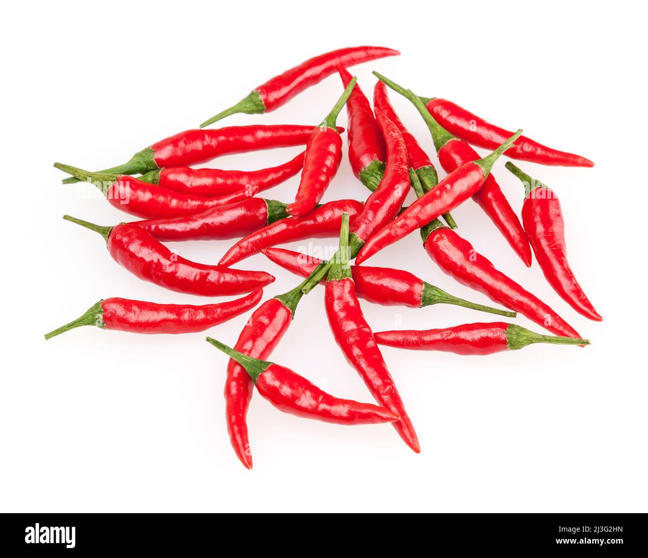 Red chili peppers isolated on white background Stock Photo - Alamy