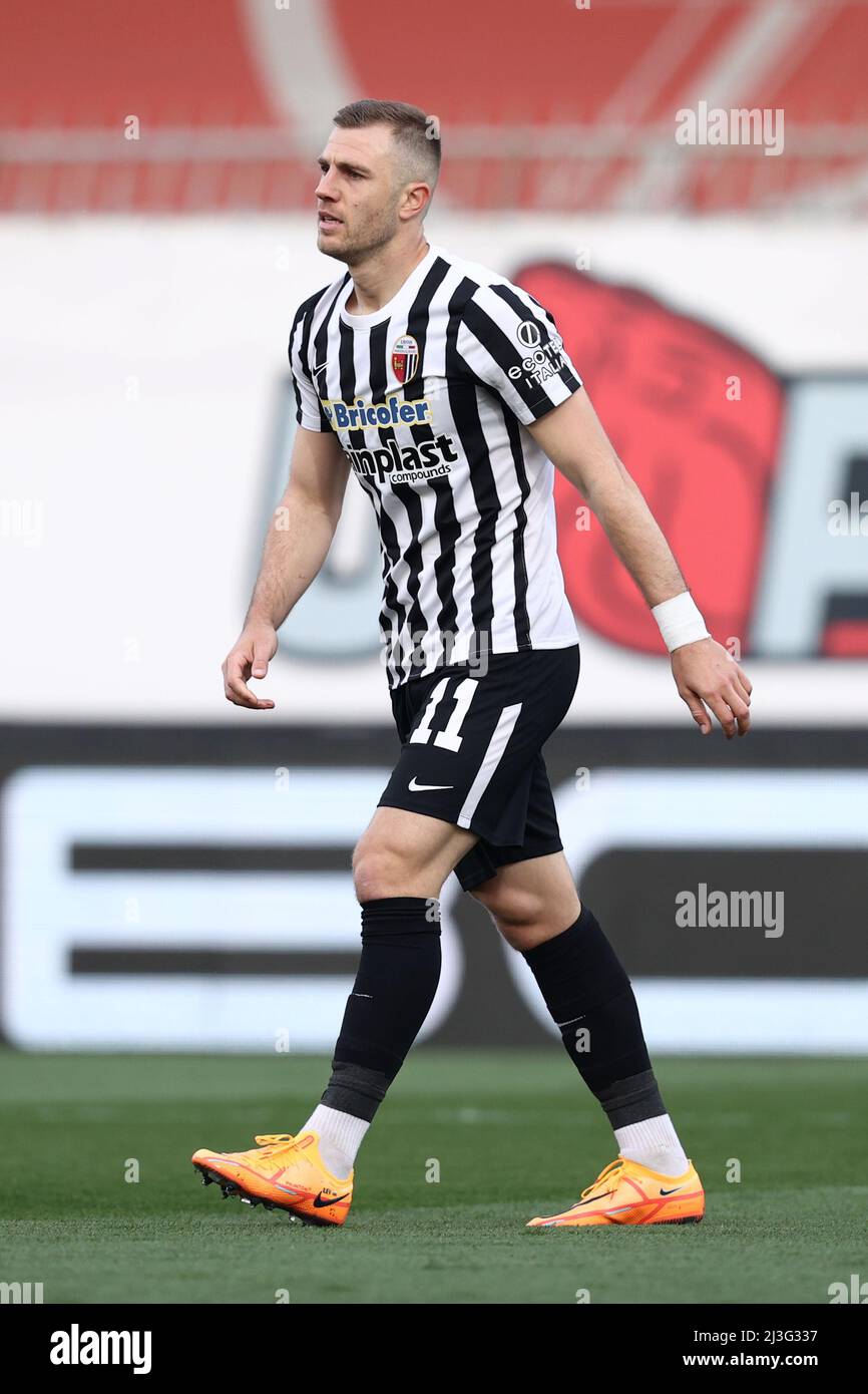 Atanas Iliev (Ascoli Calcio 1898) looks on during AC Monza vs Ascoli Calcio,  Italian soccer Serie B match in Monza (MB), Italy, April 06 2022 Stock  Photo - Alamy