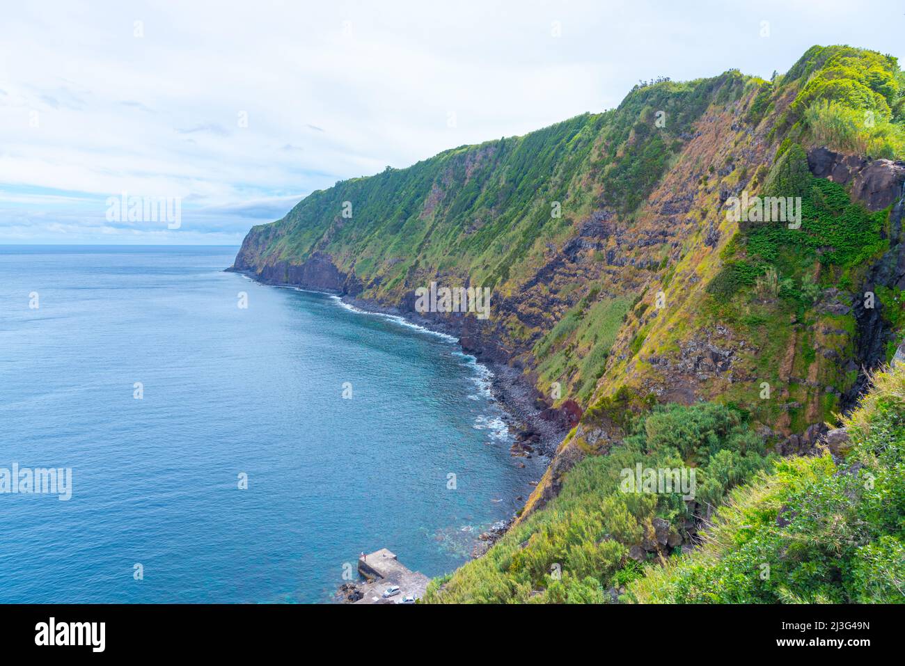 Coastline of Sao Miguel island in Portugal Stock Photo Alamy