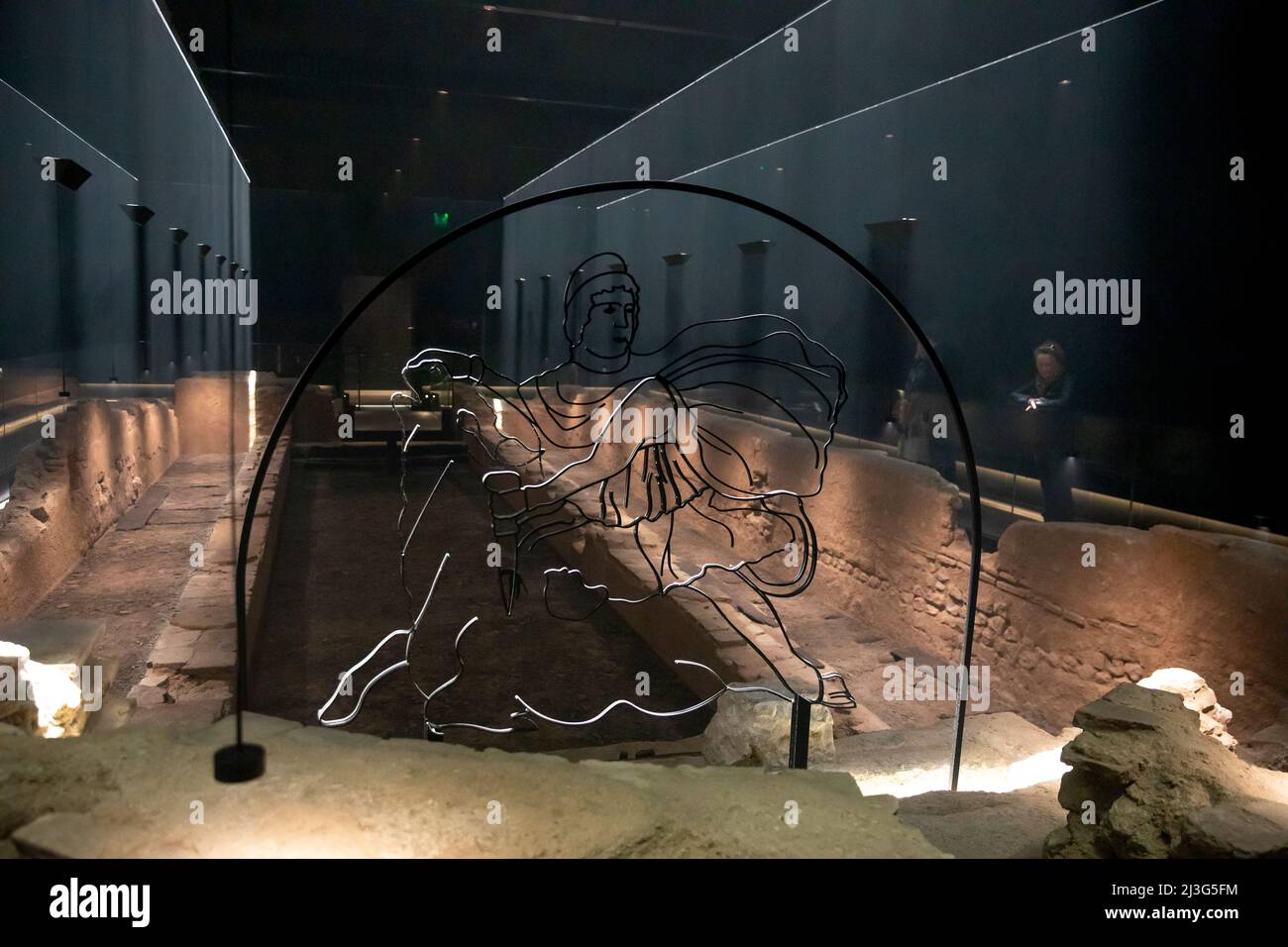 London Mithraeum, Walbrook, City of London. Stock Photo