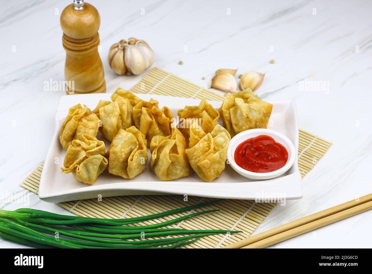 Siomay Goreng or Fried dumpling, Indonesian popular street food, made