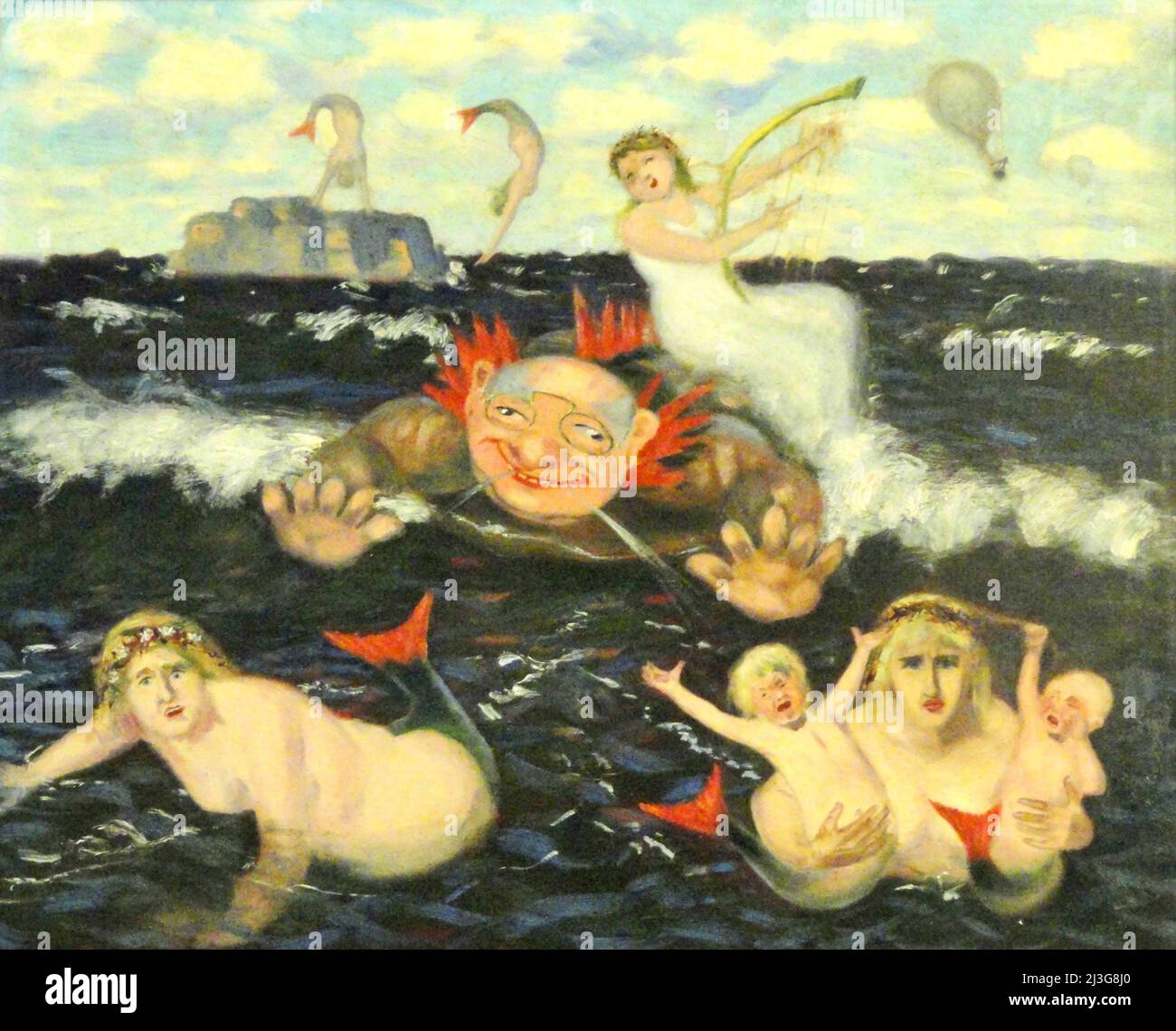 Torsten Wasastjerna - Mermaids - 1895 Stock Photo