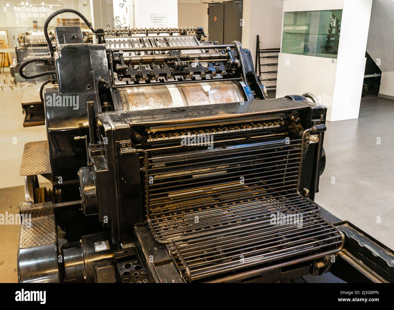Heidelberg Cylinder 50 x 70 automatic cylinder press, 1958. Retro