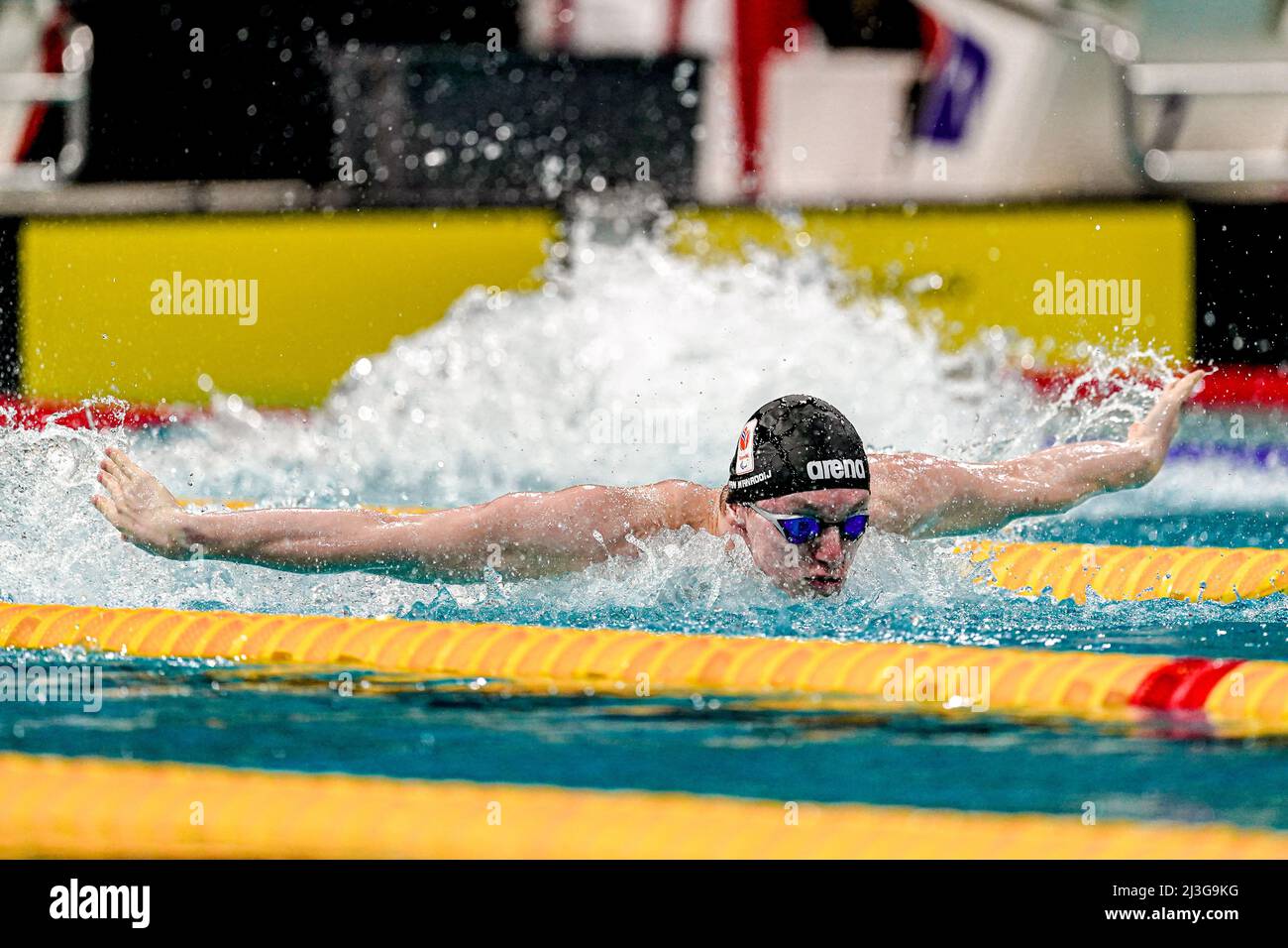 EINDHOVEN, NETHERLANDS APRIL 8 Thomas van Wanrooij competing in the