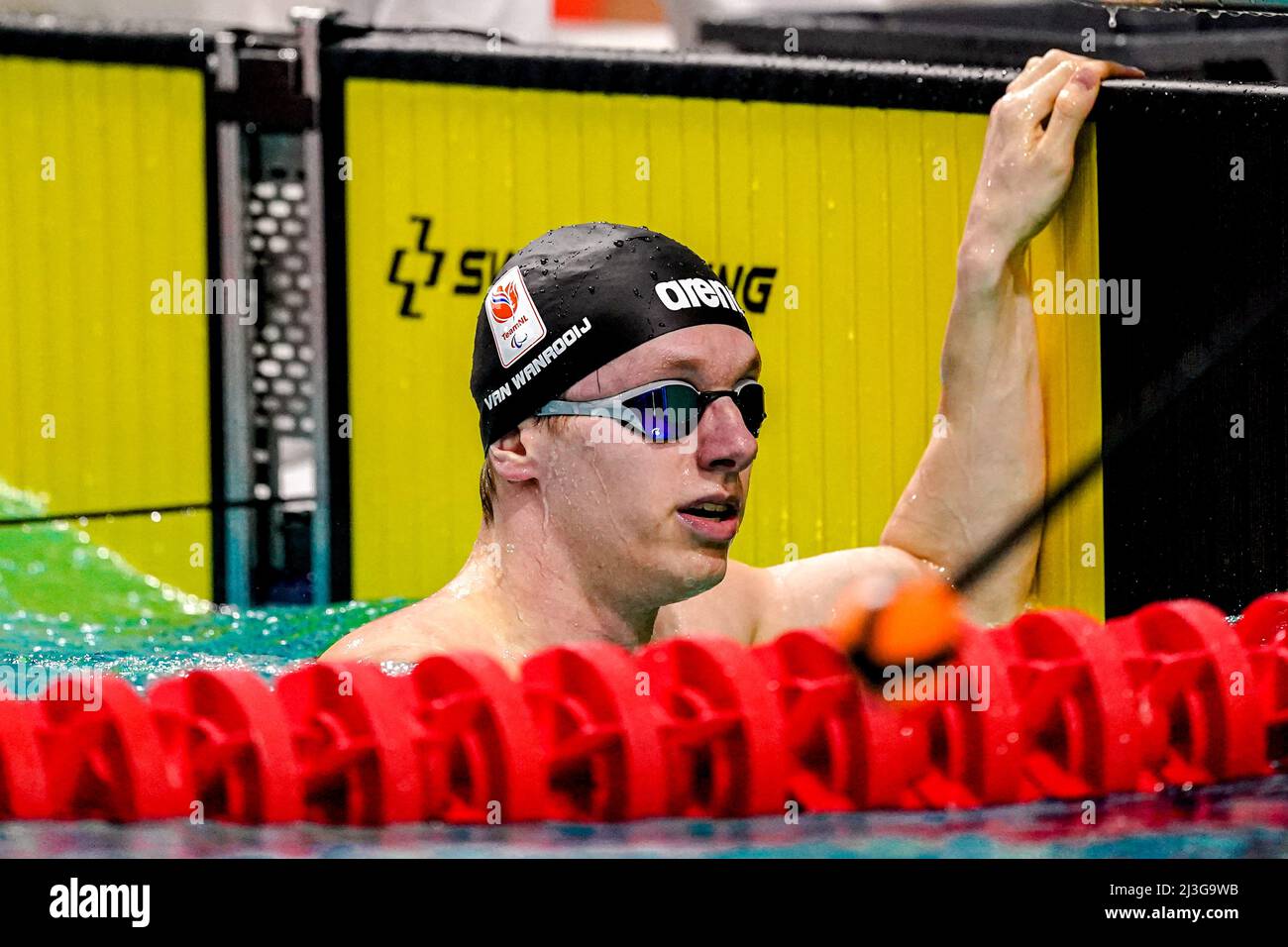 EINDHOVEN, NETHERLANDS APRIL 8 Thomas van Wanrooij competing in the