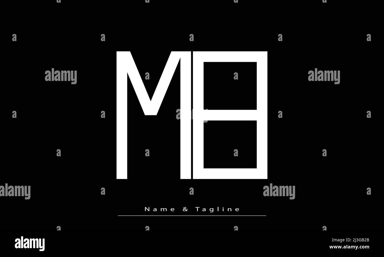 Mb Script Letters Alphabet letters Initials Monogram logo MB , BM Stock Vector Image ...