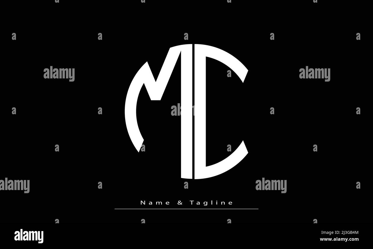 Alphabet letters Initials Monogram logo MC , CM Stock Vector Image ...