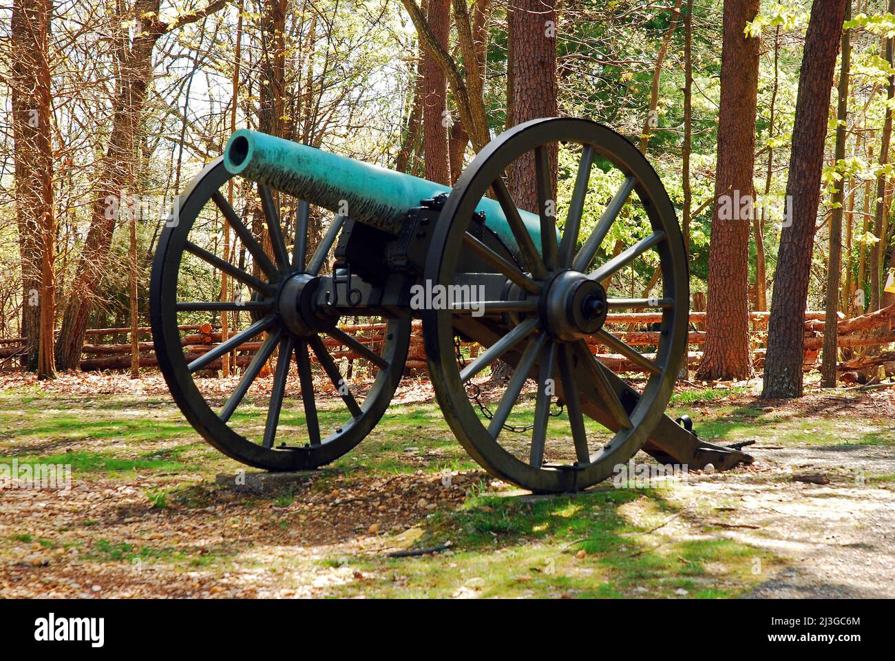 Cannon at Fredericksburg Civil War Battlefield Stock Photo