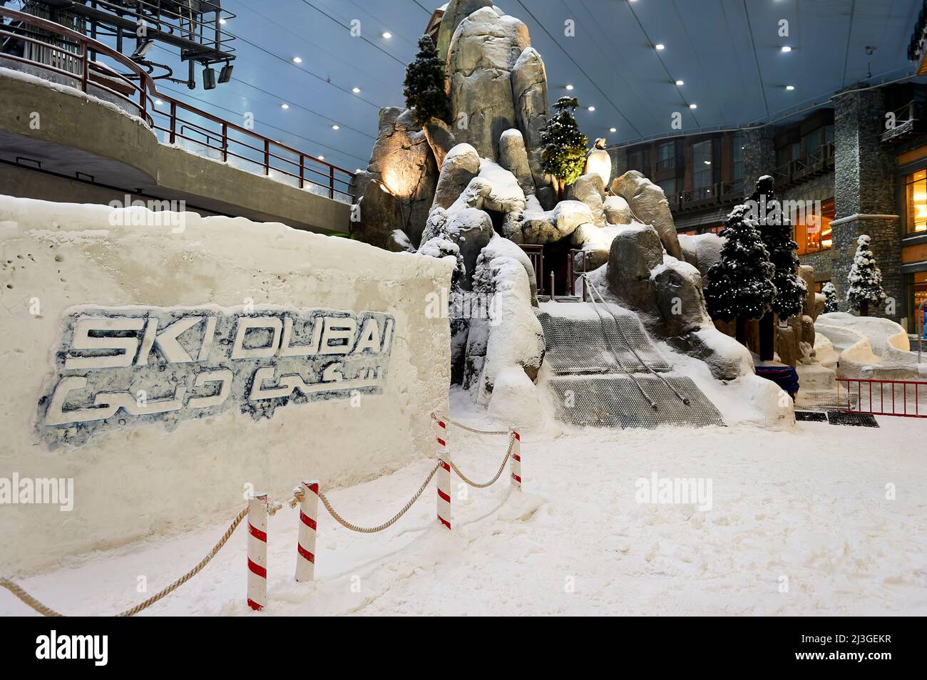 Dubai. UAE. Ski Dubai Stock Photo