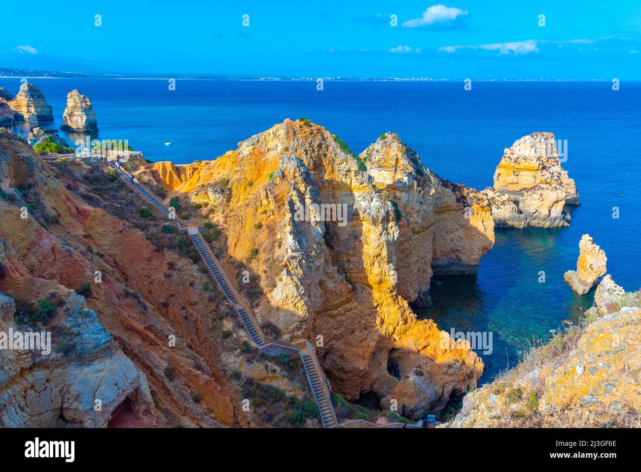 Ponta da Piedade cliffs near Lagos, Portugal Stock Photo - Alamy