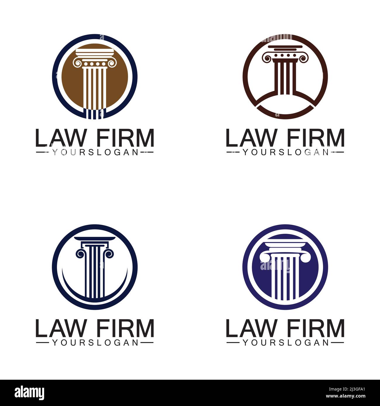 Law Firm Pillar Logo Template Vector Stock Vector Image Art Alamy