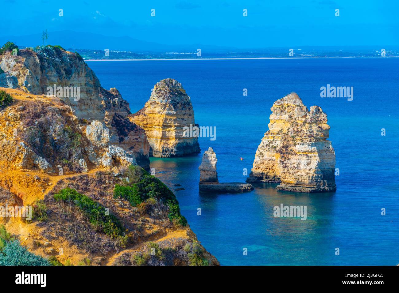 Ponta da Piedade cliffs near Lagos, Portugal Stock Photo - Alamy