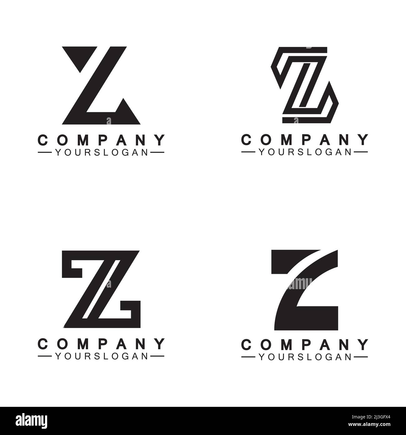 Z Letter Logo concept.Z letter creative fonts monogram icon symbol