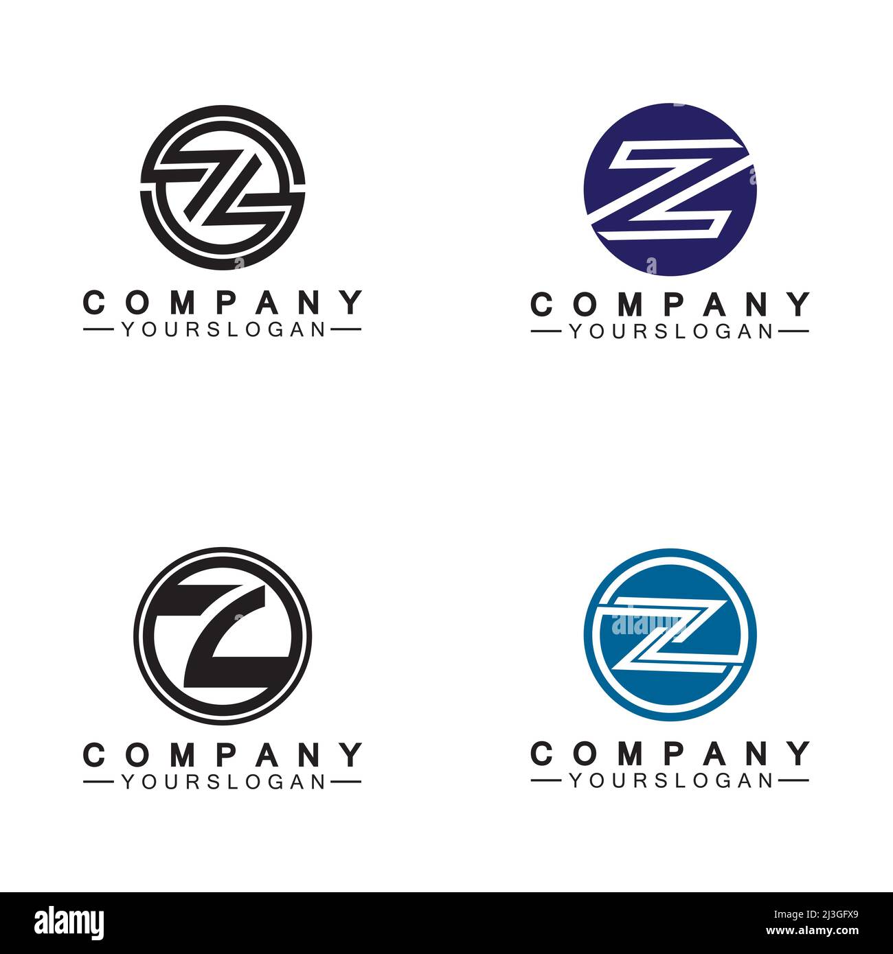 Z Letter Logo concept.Z letter creative fonts monogram icon symbol