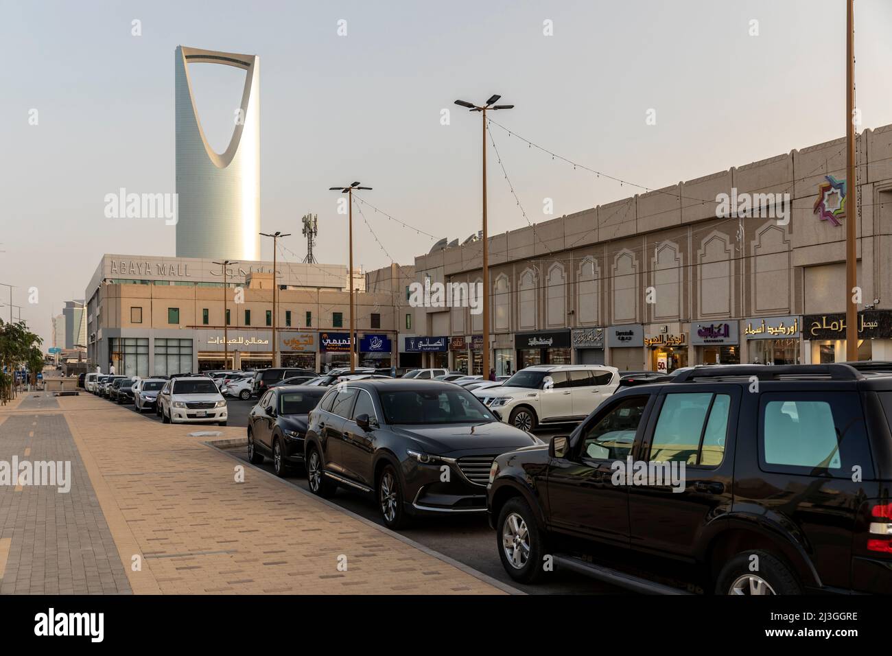 Riyadh, Saudi Arabia, 1st April 2022: shop window in Riyadh, Olaya street Stock Photo