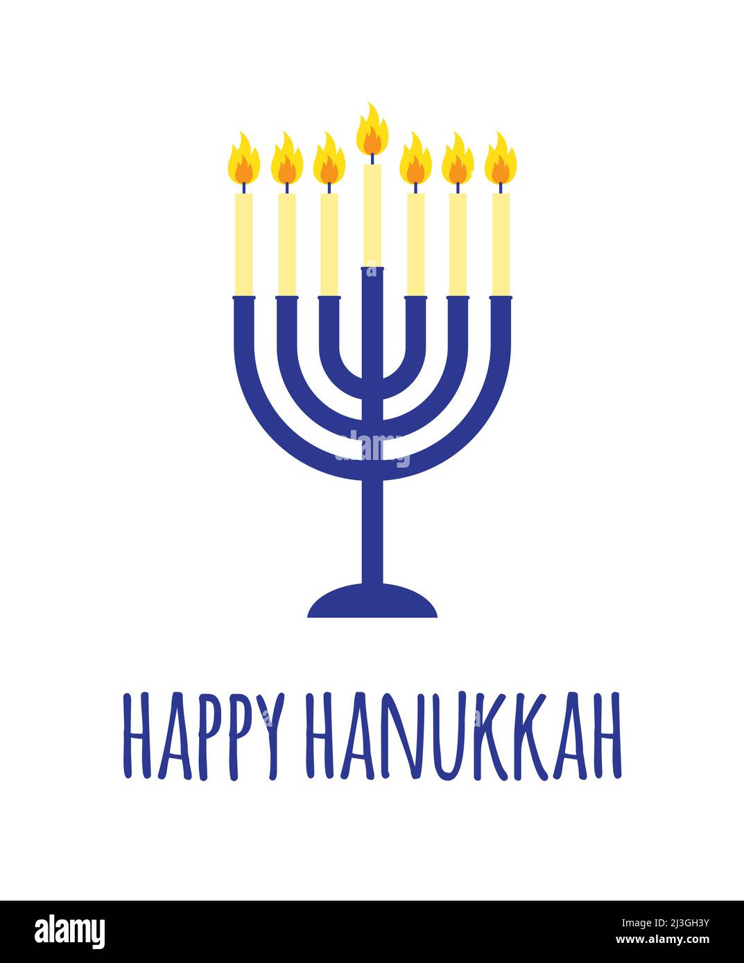 Hanukkah candles white