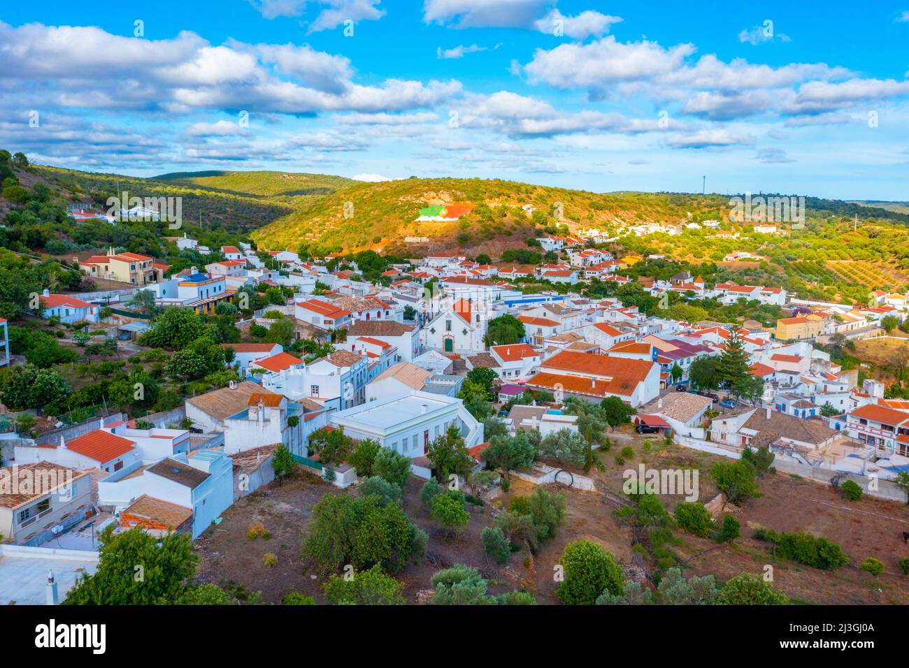 Aerial view of Portuguese village Alte Stock Photo Alamy