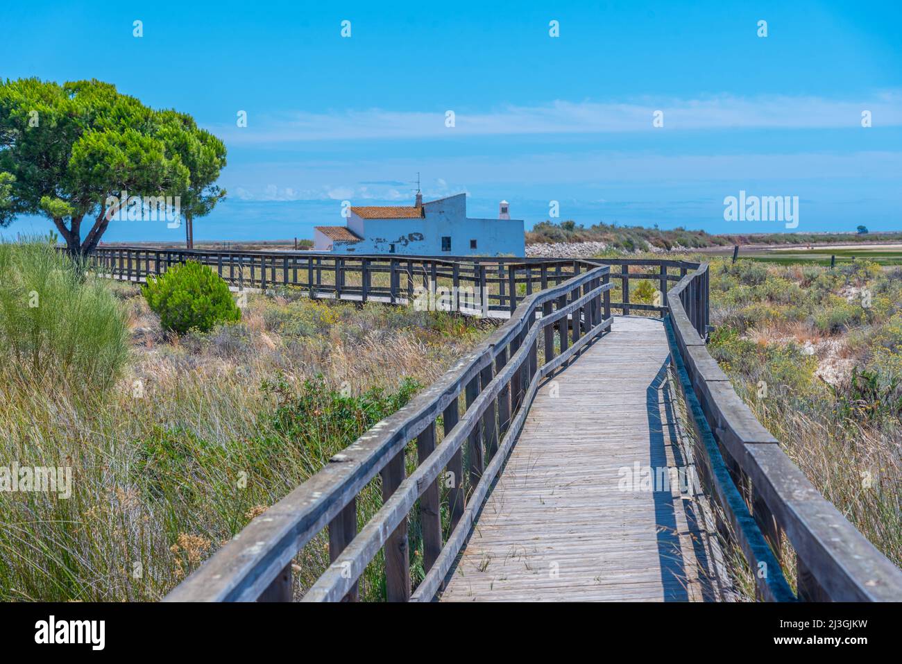 Quinta do Marim tidal mill at Ria Formosa national park at Portugal ...