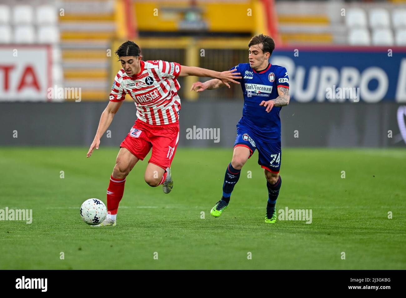 Vicenza, Italy. 06th Apr, 2022. Filippo Ranocchia (L.R. Vicenza