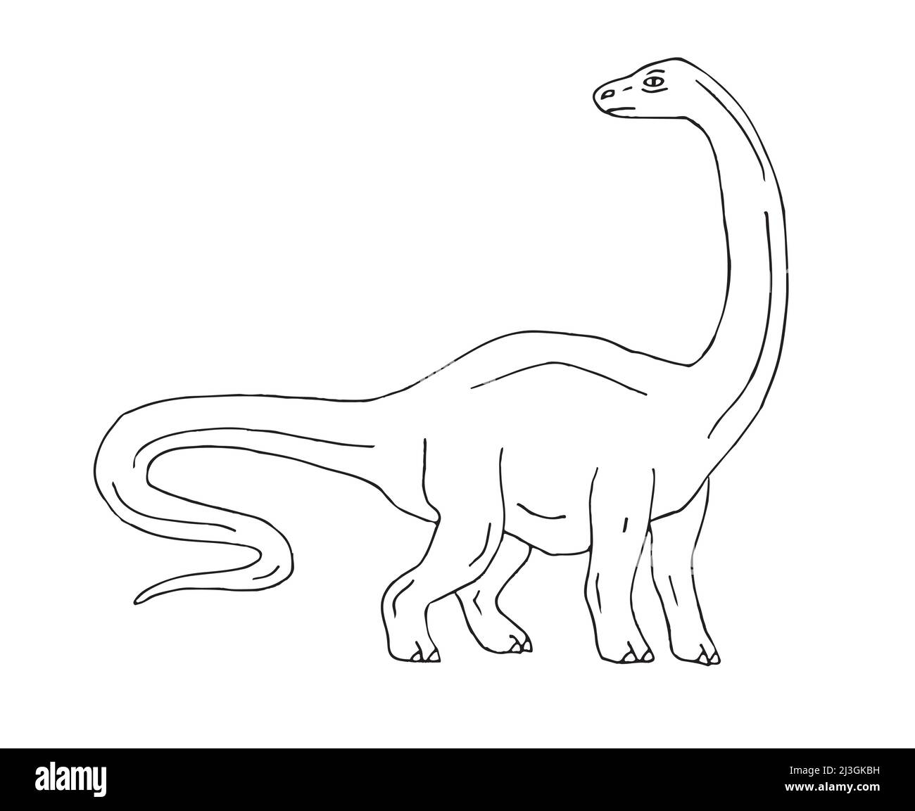 How to Draw a Diplodocus - HelloArtsy