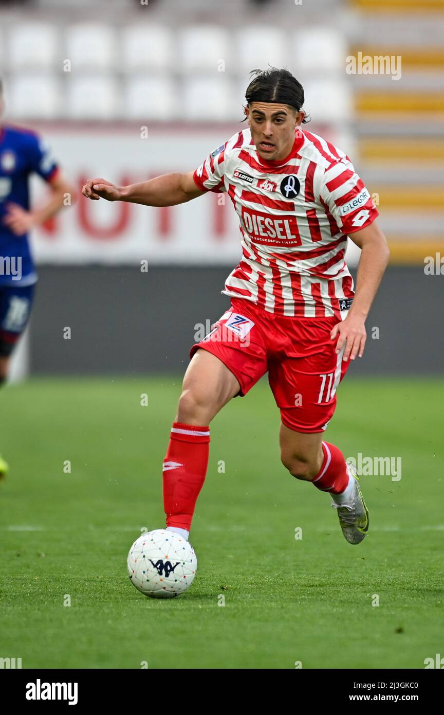 Vicenza, Italy. 06th Apr, 2022. Filippo Ranocchia (L.R. Vicenza