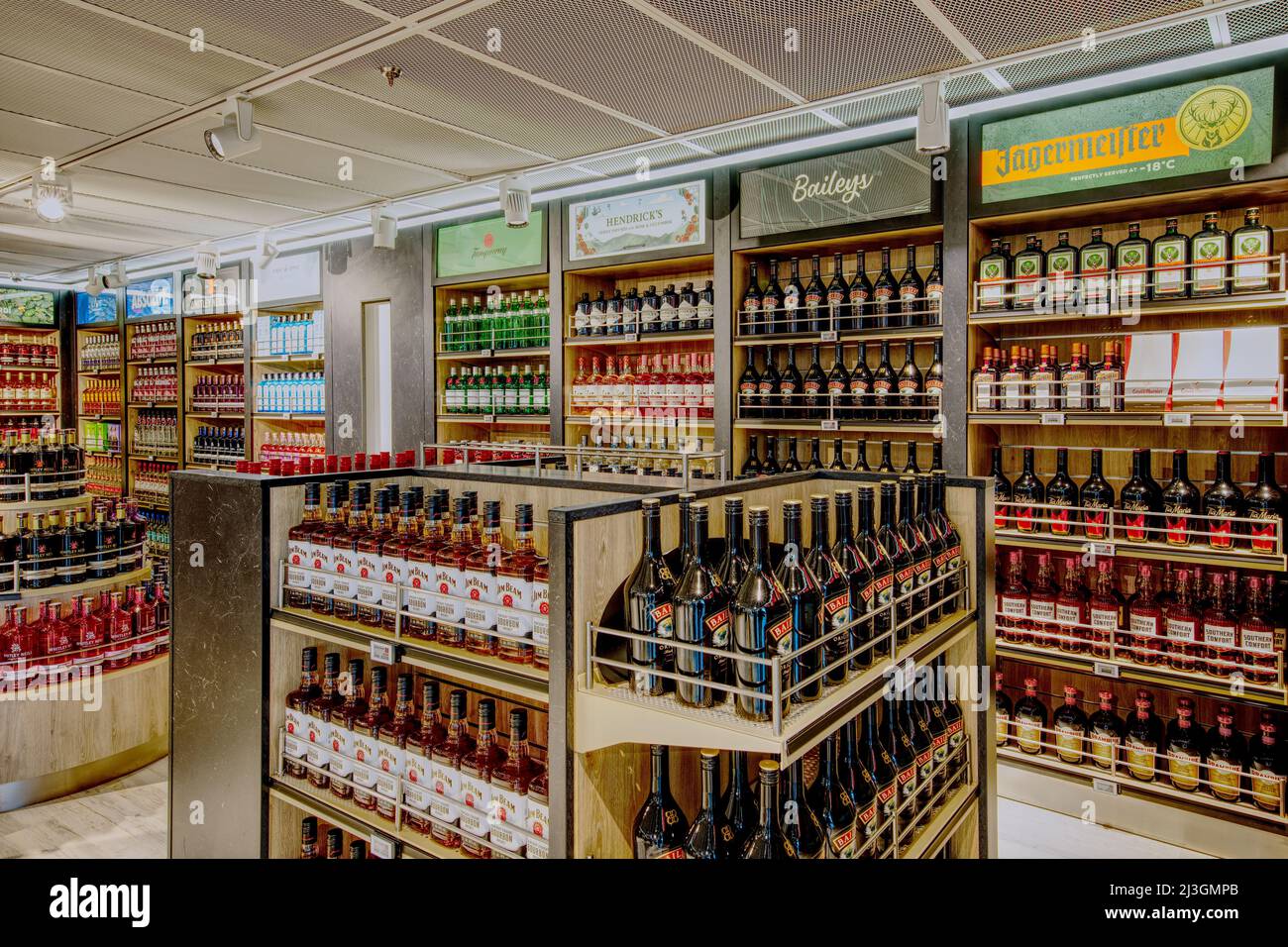 The Duty Free ship onboard Cote D'Opale, an E-Flexer cross-Channel ...