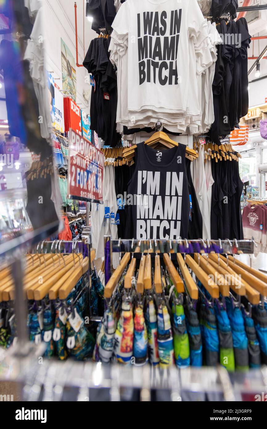 United States, Florida, Miami, Miami Beach, souvenir shop in South