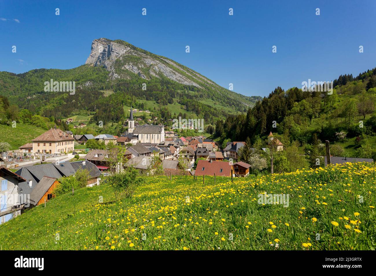 France, Isere, village of Saint Pierre d'Entremont in the Chartreuse