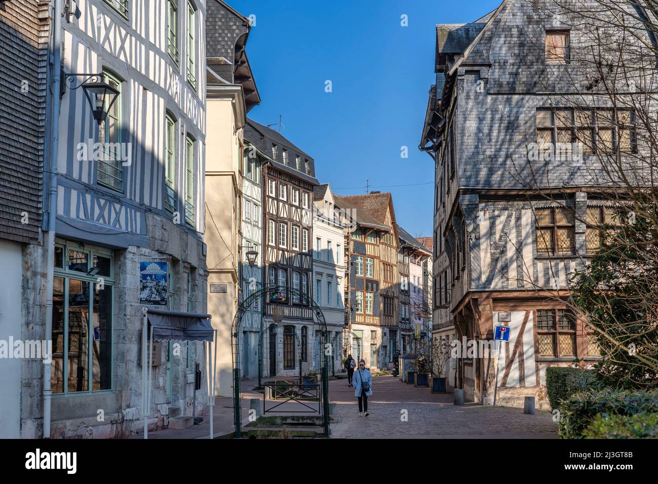 France, Seine Maritime, Rouen, Eau de Robec street Stock Photo Alamy