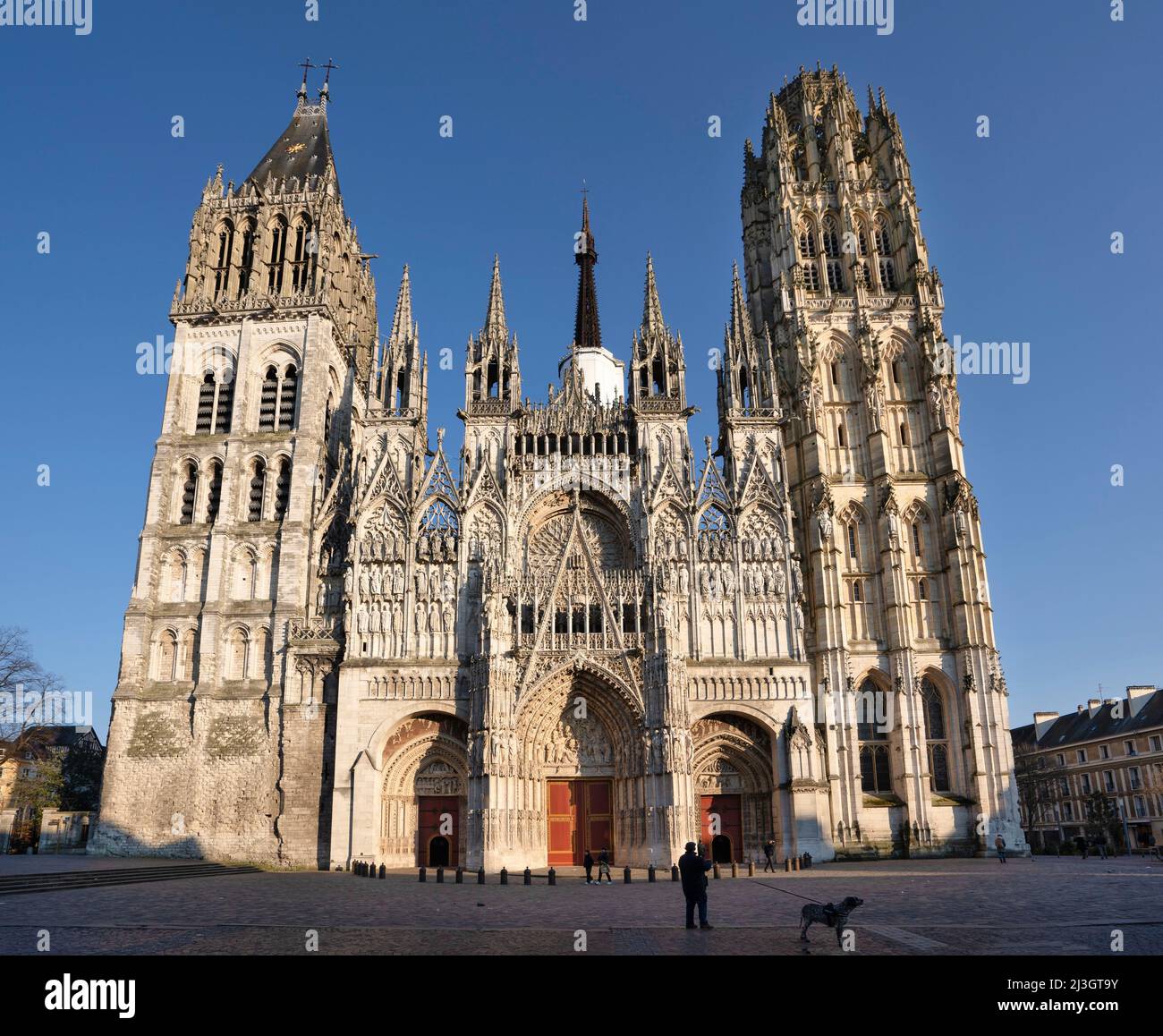 France, Seine Maritime, Rouen, cathedral Notre Dame of Rouen Stock ...