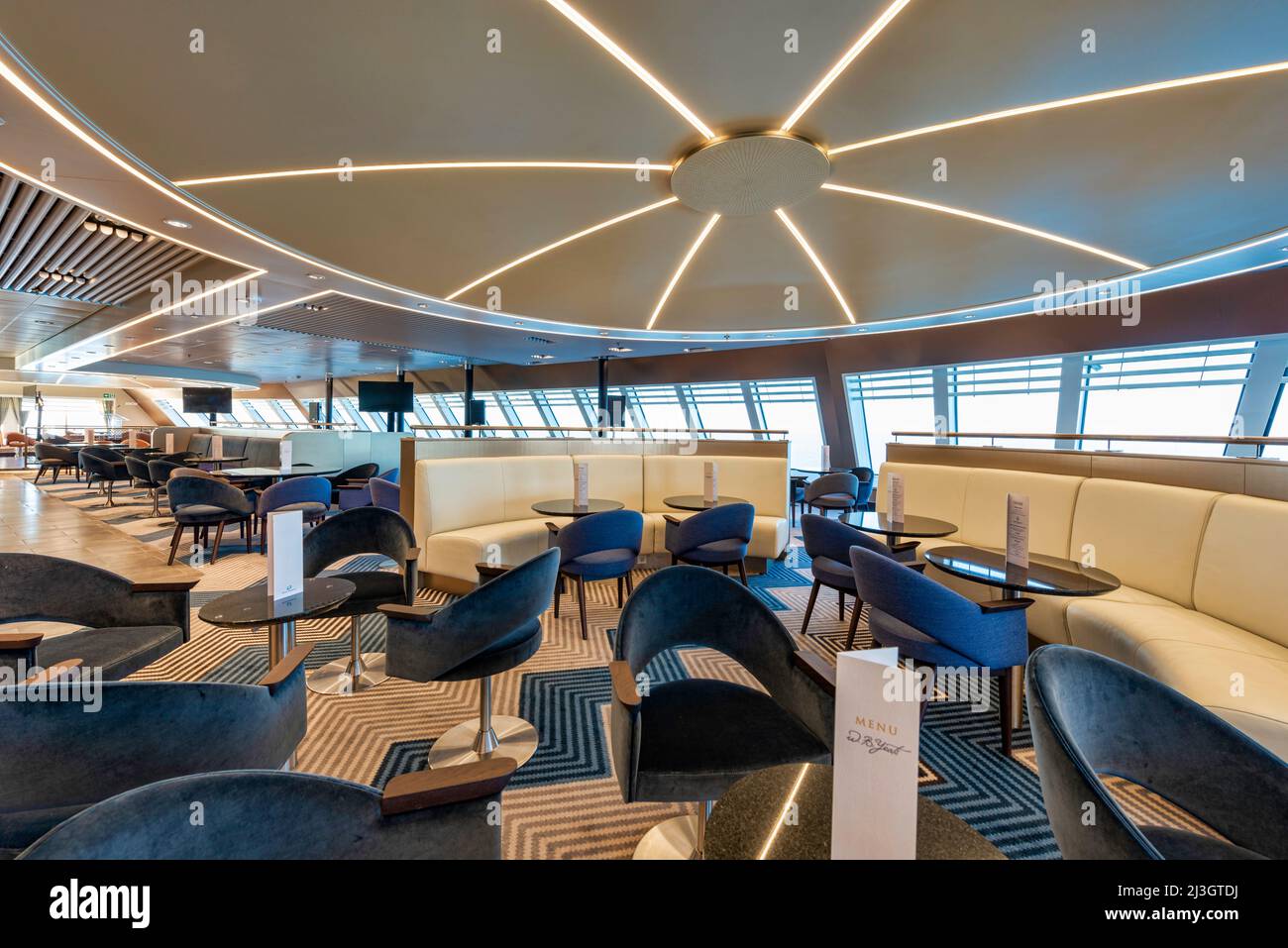 Onboard the ferry W.B.Yeats, operated by Irish Ferries on routes from