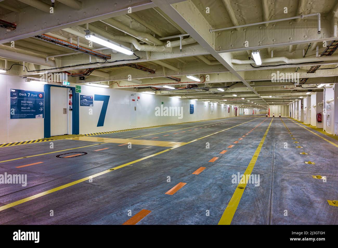 Onboard the ferry W.B.Yeats, operated by Irish Ferries on routes from