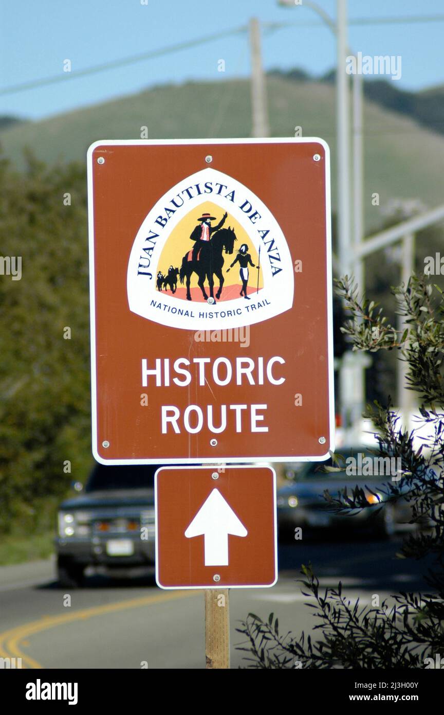 Juan Bautista De Anza Historic Trail In California On The Coast Rounte ...