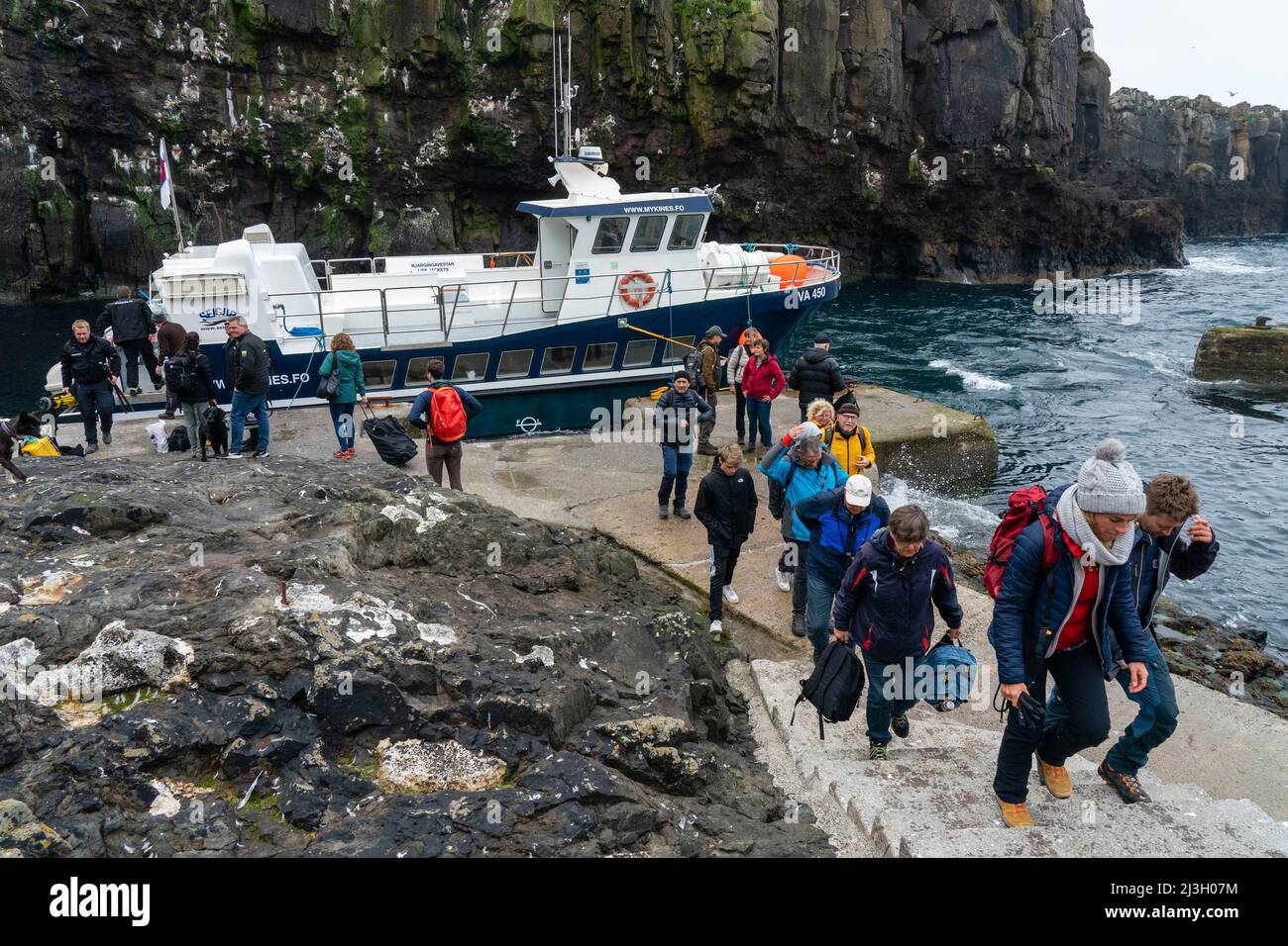 Denmark, Faroe Islands, Mykines Island Stock Photo