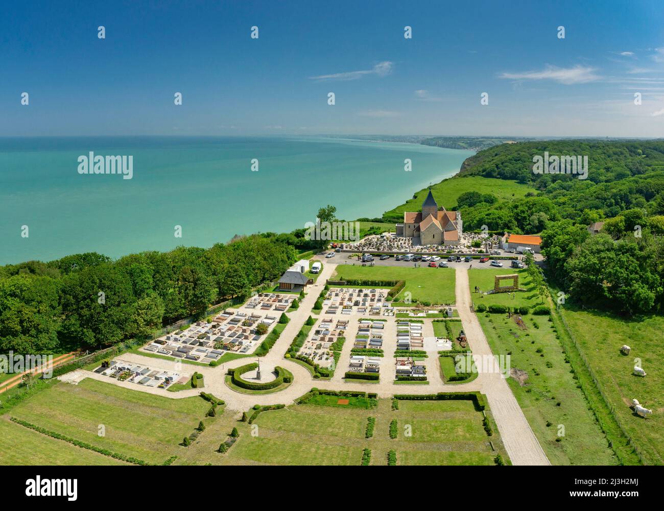 France, Seine Maritime, Varengeville sur Mer, The SaintValery church