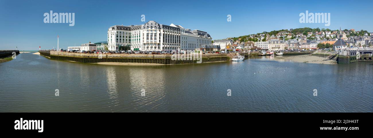 France, Normandie, Calvados, Cote Fleurie, Trouville sur Mer, the casino Stock Photo