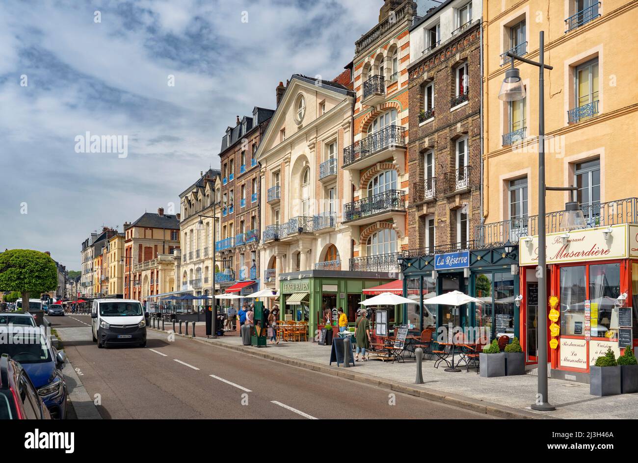 France, Seine Maritime, Dieppe, Cote d'Abatre, downtown Stock Photo Alamy