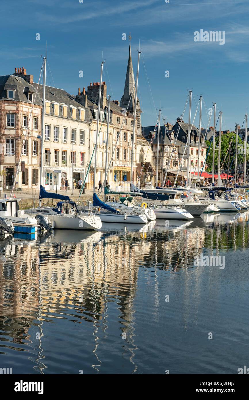france-calvados-honfleur-the-vieux-bassin-stock-photo-alamy