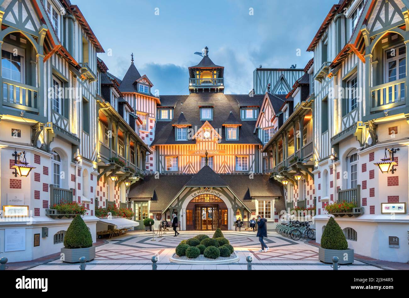 France, Normandie, Calvados, Cote Fleurie, Deauville, Hotel Barriere, Le  Normandy Stock Photo - Alamy