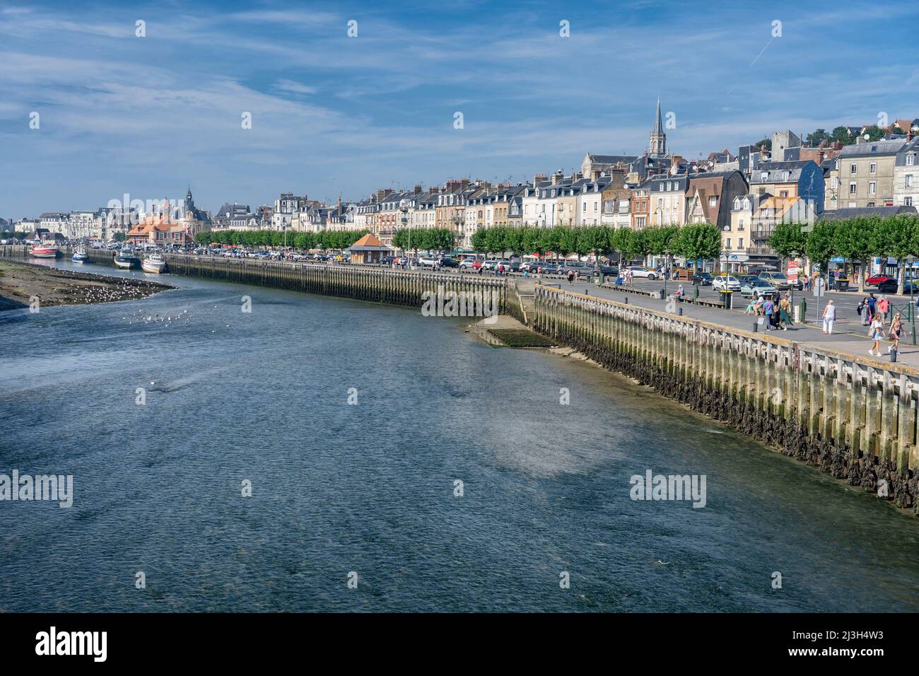 France, Normandie, Calvados, Cote Fleurie, Trouville sur Mer Stock Photo