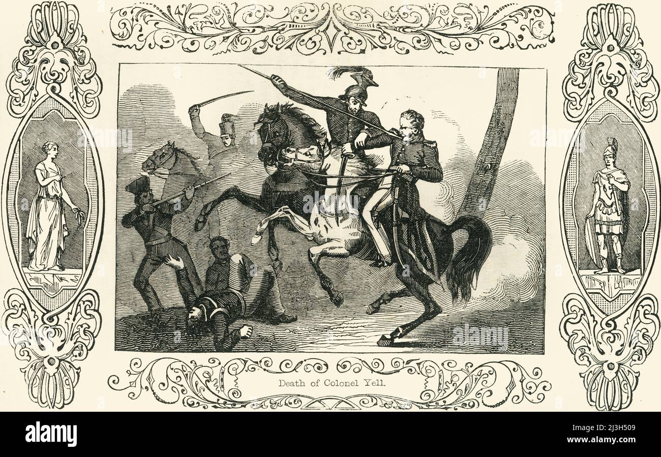 'Death of Colonel Yell', 1849. American Brevet BrigadierGeneral