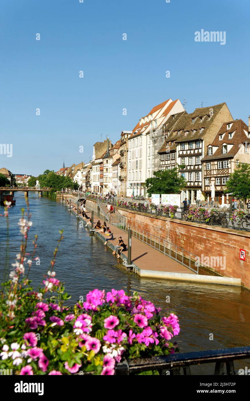 France, Bas Rhin, Strasbourg, old town listed as World Heritage by ...