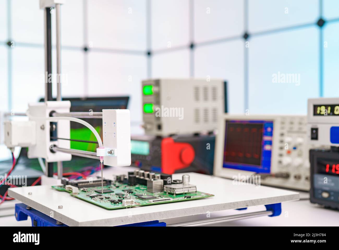 Automated Control Of Printed Circuit Boards Control Of Chip Mounting High Quality Photo 