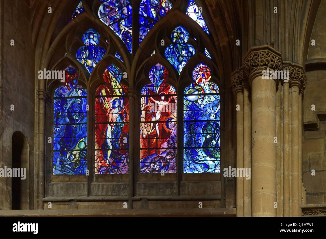 Book of genesis stained glass hi-res stock photography and images - Alamy